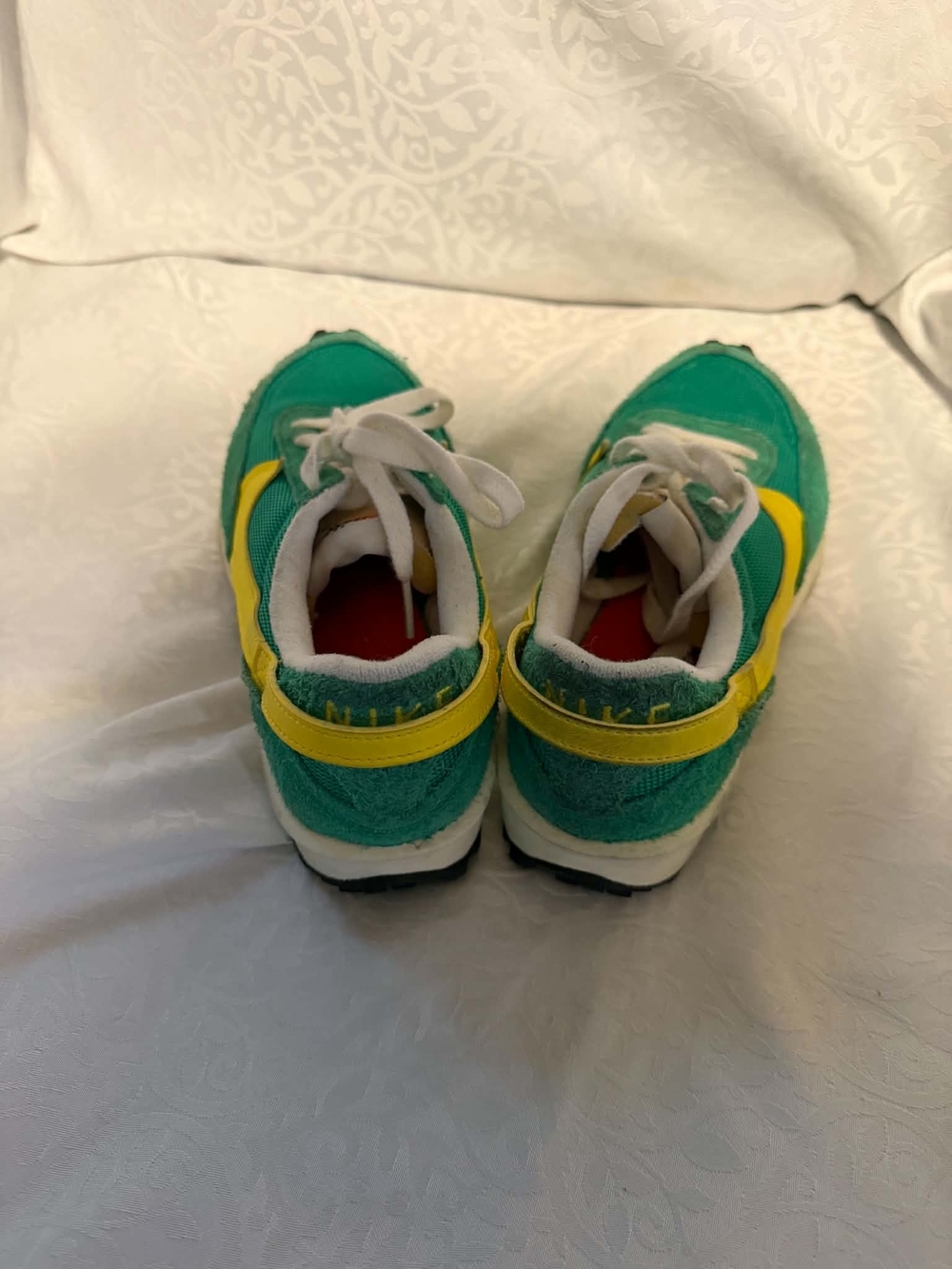 Nike Green and Yellow Retro Runner Sneakers - Picture 2 of 4